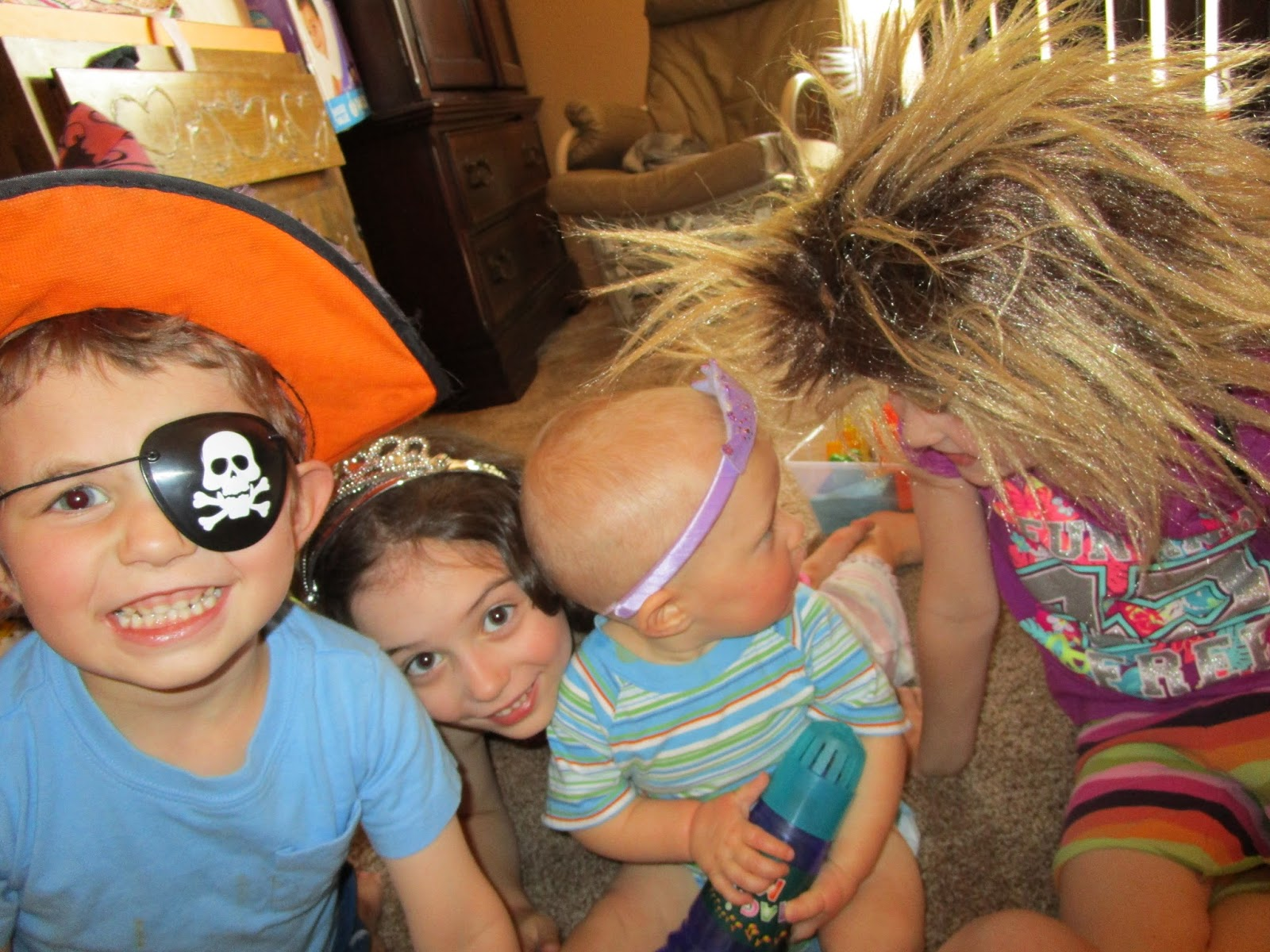 Kids role-playing at home